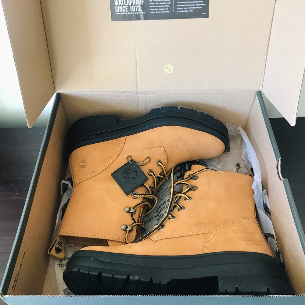 Timberland Malynn EK Mid Waterproof Lace-up Platform Ankle Boots, size 10 - Picture 3 of 16